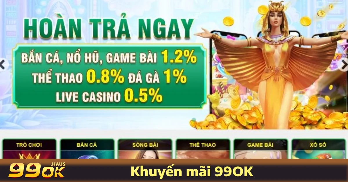 TRANG CHỦ 28 99OK chiêu đãi người chơi bằng loạt khuyến mãi hấp dẫn